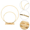 60cm Gold Dual Hoop Flower Arch Wedding Backdrop Table Centerpiece Flower Stand