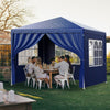 Gazebo Marquee 3x3m Heavy Duty Garden Party Canopy Waterproof Tent with 4 Sides
