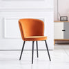 Dining Chairs Set of 2/4 Velvet Kitchen Chairs with Metal Legs