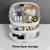 XLarge Cosmetic Skincare Organiser Tabletop Make-Up Storage Case 2 Drawers Box