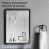 Metal Black Framed Wall Mounted Bathroom Mirror Bedroom Make Up Mirror Rectangle