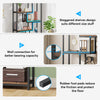5-Tier Industrial Bookshelf Bookcase Standing Shelving w/ Open Display Storage