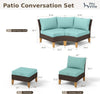 Patio Conversation Sofa Set Wicker Home Outdoor Furniture Sets with Cushioned
