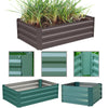Garden Raised Bed Galvanised Steel Outdoor Planter Pot Vegetable Flower Herb Box