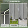 Garden Storage Shed Tent Galvanised Steel Frame Shelter w/Accessories LightGrey