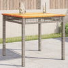 Garden Table Outdoor Table Patio Dining Table Poly Rattan Acacia Wood