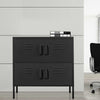 Home Office Metal Filing Cabinet Printer Stand Adjustable Shelf Storage Cupboard