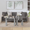 Nesting Coffee Tables Set of 3 Wooden Nest Side End Light Grey Living Room Table