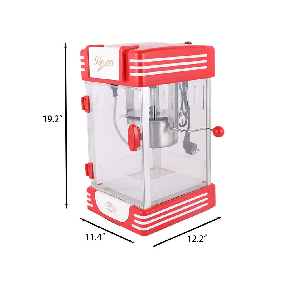 Professional Large Retro Carnival Popcorn Maker Machine Hot Air Tabletop Popper