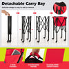 Foldable Tennis Ball Cart Lightweight Tennis Ball Hopper Basket Ball Cart