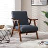 Modern Accent Chair Fabric Upholstered Lounge Chair Leisure Chair w/Cushions
