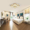 Crystal LED Ceiling Light Modern Square Chrome Lamp Fitting Pendant Chandelier