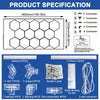 14 HEX LED Garage Light Shop Wall Honeycomb Lights with Frame Detailing Showroom