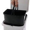 Kitchen Trash Can Recycling Pedal Dustbin Rubbish Waste Bin Recycle Garbage Can