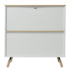 Modern Wooden Home Sideboard Storage Cabinet Unit With 2 Shelves & 2 Doors Wood