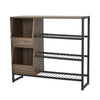 3-Tier Shoe Rack Industrial Shoe Organizer Flat Mesh Shelves Storage Freestand