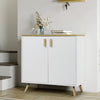 Modern Wooden Home Sideboard Storage Cabinet Unit With 2 Shelves & 2 Doors Wood