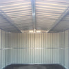 10 x 8ft Dark Grey Steel Sheds Outdoor Tools Storage Garden Shed with Foundation
