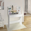 Dressing Table Vanity Makeup Desk w/ LED Lights Mirror Drawer Bedroom Furniture