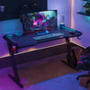 140cm Large Computer Gaming Desk PC Gamer Table Glaring Ambient RGB Light Adjust