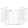 5 Panel Fireplace Fence Baby Pet Safety Gate Playpen Adjustable Room Divider