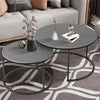 2 Solid Marble Coffee Table Round Nesting Side Accent Table Apartment Nightstand