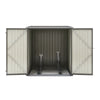 6.4 x 6.7ft Garden Waterproof Anti-UV Storage Pent Bike Shed Steel Lockable Door