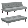 Modern Fabric 3 Seater Sofa Recliner Sleeper Sofa Bed Single With Solid Wood Leg