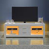 Modern TV Stand High Gloss Doors Entertainment Unit Cabinet With RGB LED Lights