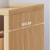Bedroom Bedside Table Bookshelf Storage Rack Magazine Holder Case & 4 Pulleys UK