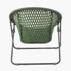 TOBS 2 Seater Bistro Set Outdoor Rattan Foldable Chairs and Tempered Glass Table