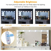 White Dressing VanityTable Wood Makeup Desk with LED Mirror 7 Drawers Stool