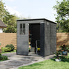 Plastic Wood Effect Large Plastic Garden Outdoor Storage Shed for Tool Equipment