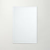 Frameless Glass Mirror Wall Mounted Wall Adhesive Vanity Makeup Mirror 40x60cm