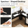 L-Shaped Corner Computer Desk PC Table Writing Desk Workstation Home Office