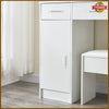 Dressing Table With Drawers Mirror Stool Set Makeup Desk Vanity Table + 10 Bulbs