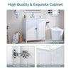 760mm Freestanding Vanity Unit Basin Sink Bathroom Storage Cabinet White UK