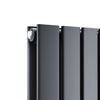 Anthracite Radiator Vertical Double Flat Panel Central Heating Tall Rad 1600x304