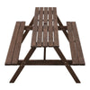 Outdoor Wooden Picnic Table Bench Furniture Set Garden Patio Pub Chair 6 8 Seats