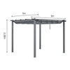 Outdoor Pergola Garden Awning Gazebo Canopy Furniture Party Barbecue Shelter
