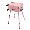 Rolling Makeup Train Case Cosmetic Trolley Organizer Travel w/LED LIght & Mirror