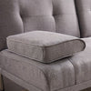 Fabric Modern Sofa Bed Sectional 3 Seater 2 Cup Holder Couch Bed Chrome Legs