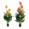 Artificial Potted Plant Tree Colourful Flower Blossom Realistic In/Outdoor Decor