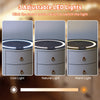 LED Bedside Tables Cabinets Wireless Charging Bedroom Furniture 3 Drawers