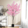 COSTWAY 190cm Tall Artificial Cherry Blossom Tree Faux Floral Plant 1170 Flowers