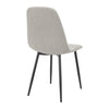 Dusk Sophia Taupe Boucle & Black Metal Set of 4 Dining Chairs RRP £248