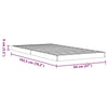 Bed Frame Wax Brown 90x190 Solid Wood Pine U7H6