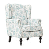 Armchair Stylish Modern Living Room Accent Chair Wood Frame Floral Pattern Sofa