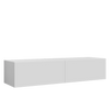 High Gloss Floating 140cm TV Stand Unit Cabinet Wall Mounted White Entertainment