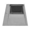 Stainless Steel Inset Kitchen Sink Single Bowl w/LH Platform &Drainer Waste Kit